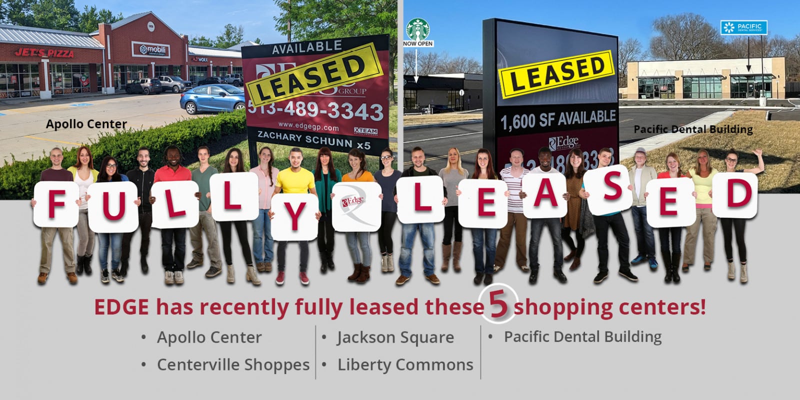Edge Fully Leased 5 Shopping Centers